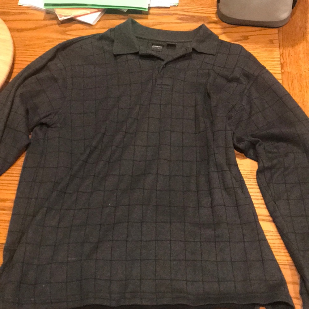 A long sleeve polo